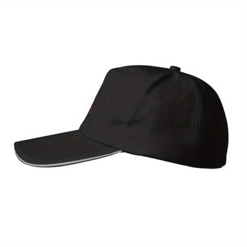 Cross Print Baseball Cap, Unisex Polyester Snapback Hat with Wide Brim for Sunprotection, Adjustable for Everyday Casual Look and Outdoor Activity, Fits Most Head Sizes