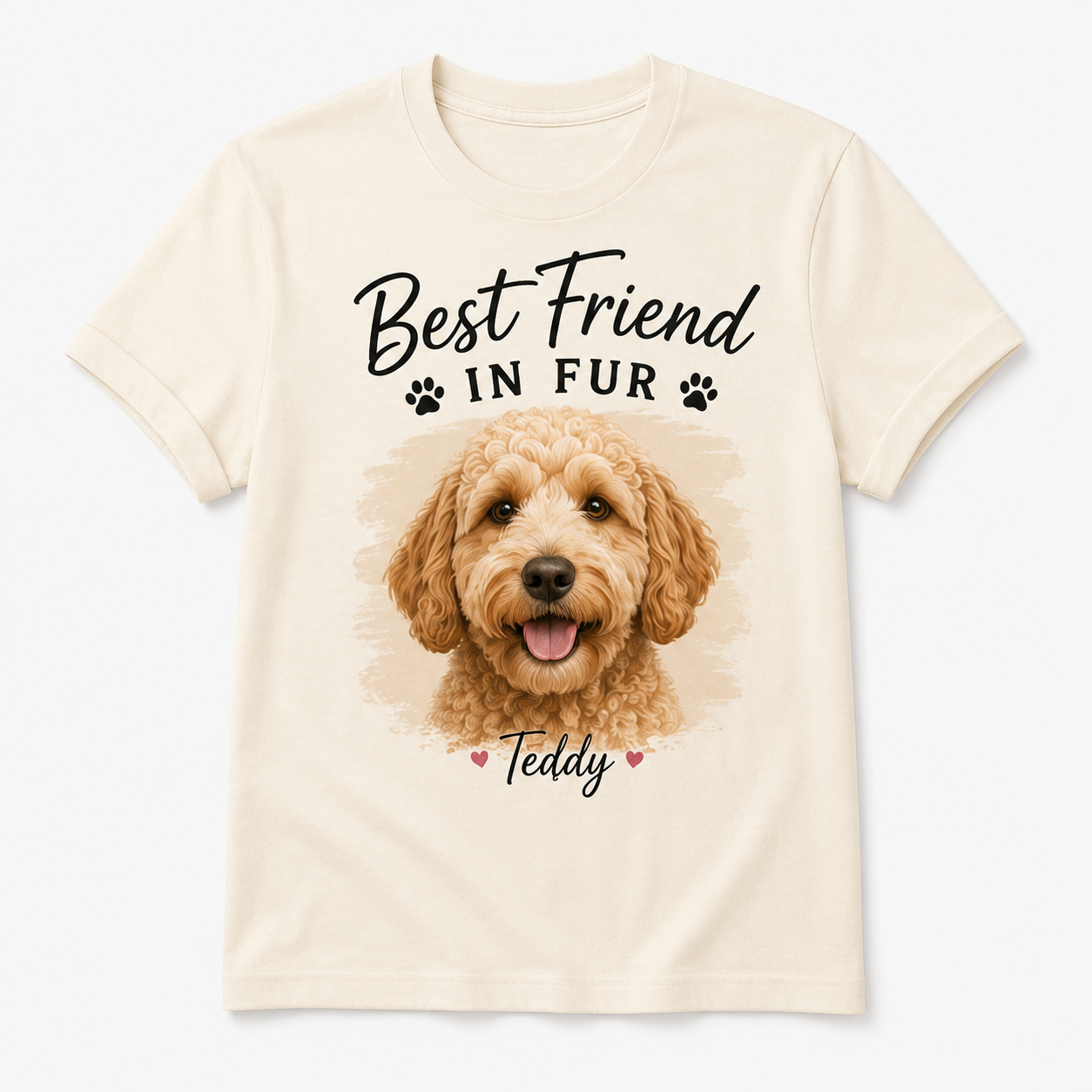 Personalized Pet T-Shirt Custom Dog Cat Photo Graphic Tee for Pet Mom and Dad