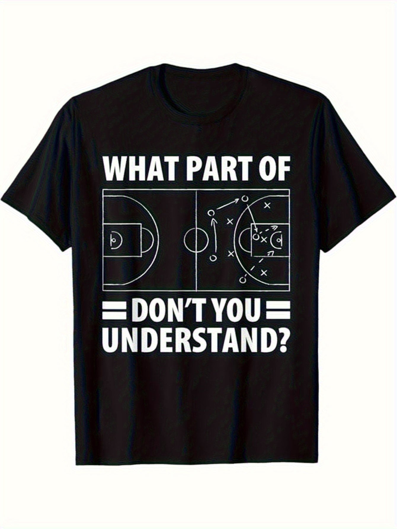 Men'S Basketball Graphic T-Shirt - Casual Short-Sleeve Top, Machine Washable with a Round Neck, Suitable for Everyday Wear, Featuring Sporty Elements, Perfect for Outdoor Outfits