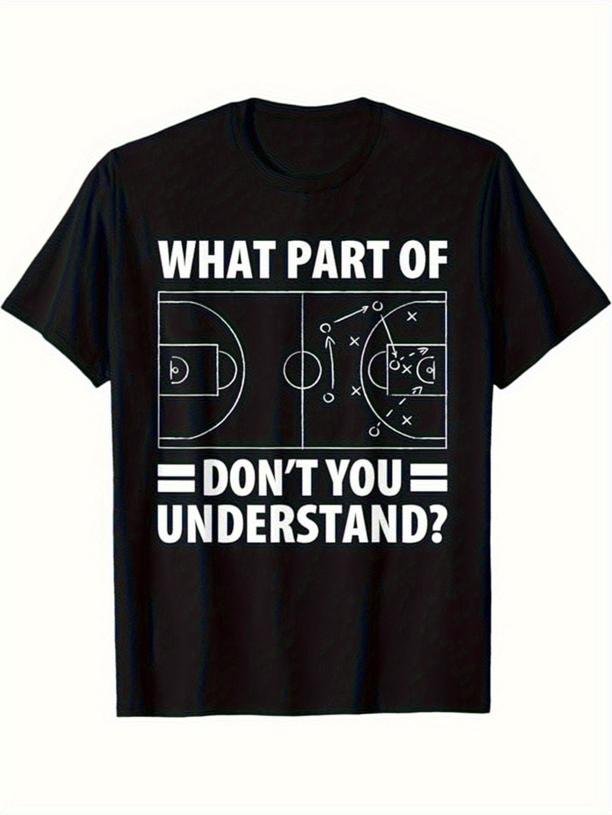 Men'S Basketball Graphic T-Shirt - Casual Short-Sleeve Top, Machine Washable with a Round Neck, Suitable for Everyday Wear, Featuring Sporty Elements, Perfect for Outdoor Outfits