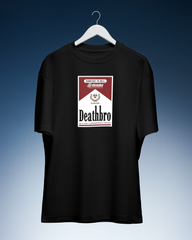 DIYANYONE Original "Deathbro" Cotton T-Shirt - Dark Humor Pop Culture Parody Tee, Anti-Advertising Statement Style