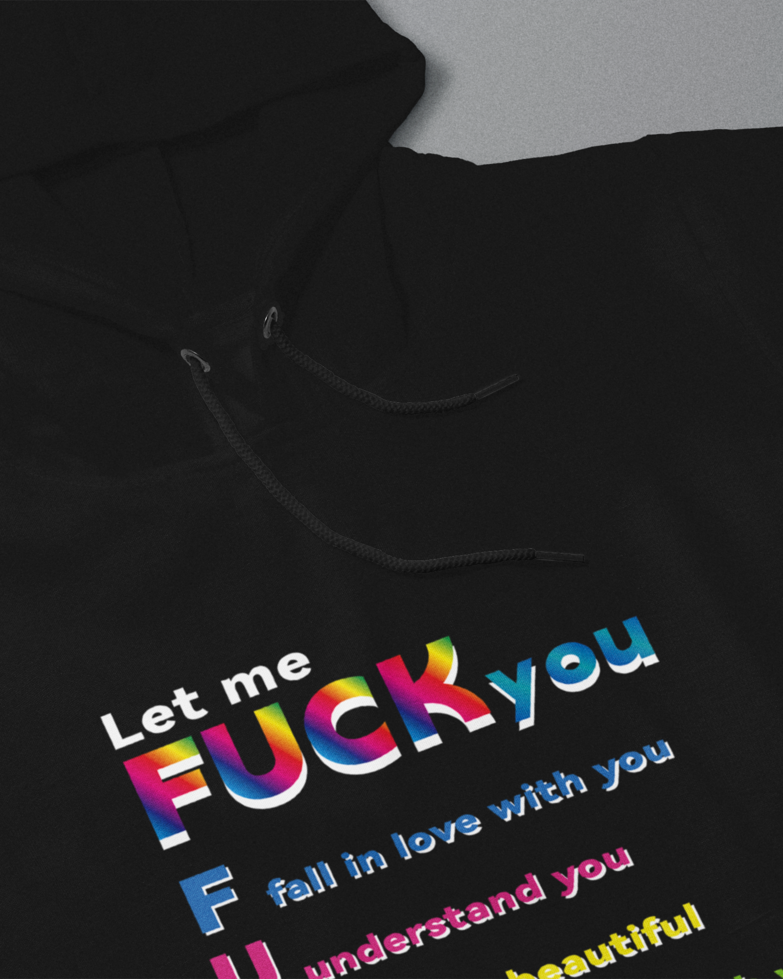 DIYANYONE Original Positive Vibes Hoodie: F.U.C.K. Acronym Sweater