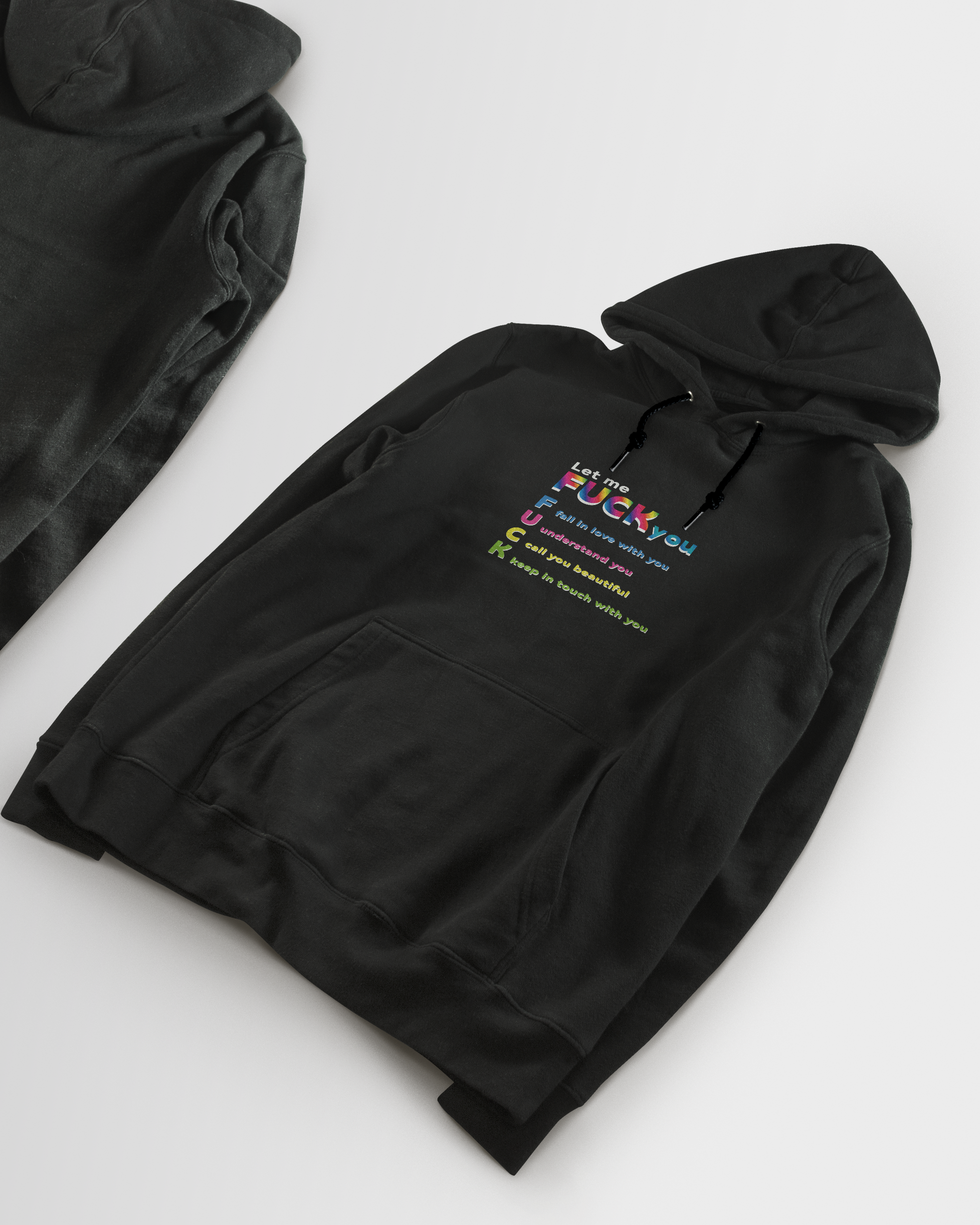 DIYANYONE Original Positive Vibes Hoodie: F.U.C.K. Acronym Sweater