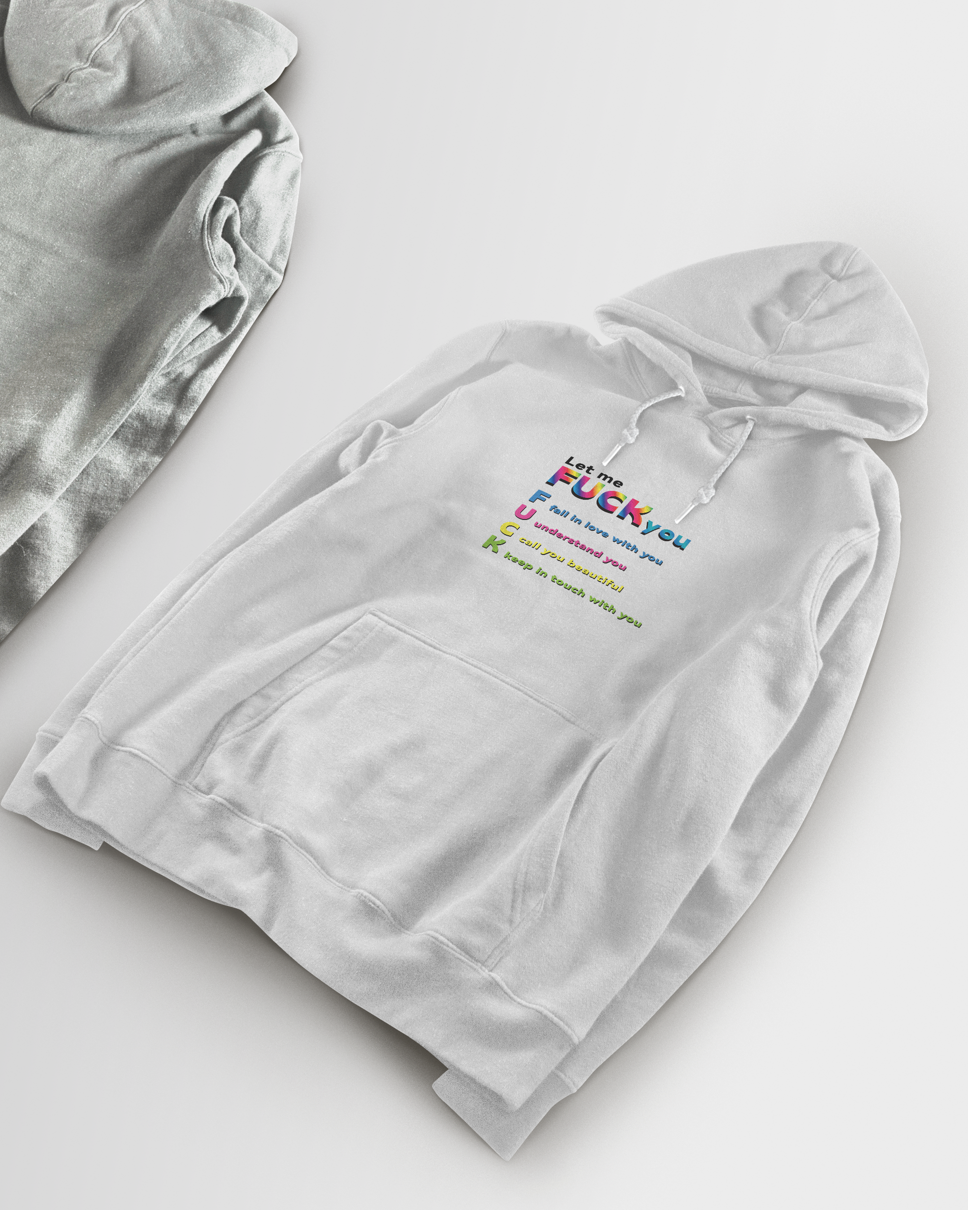 DIYANYONE Original Positive Vibes Hoodie: F.U.C.K. Acronym Sweater