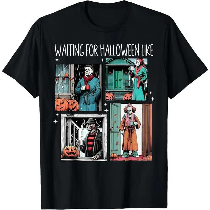 Spooky Halloween Waiting Lantern Decor T-Shirt