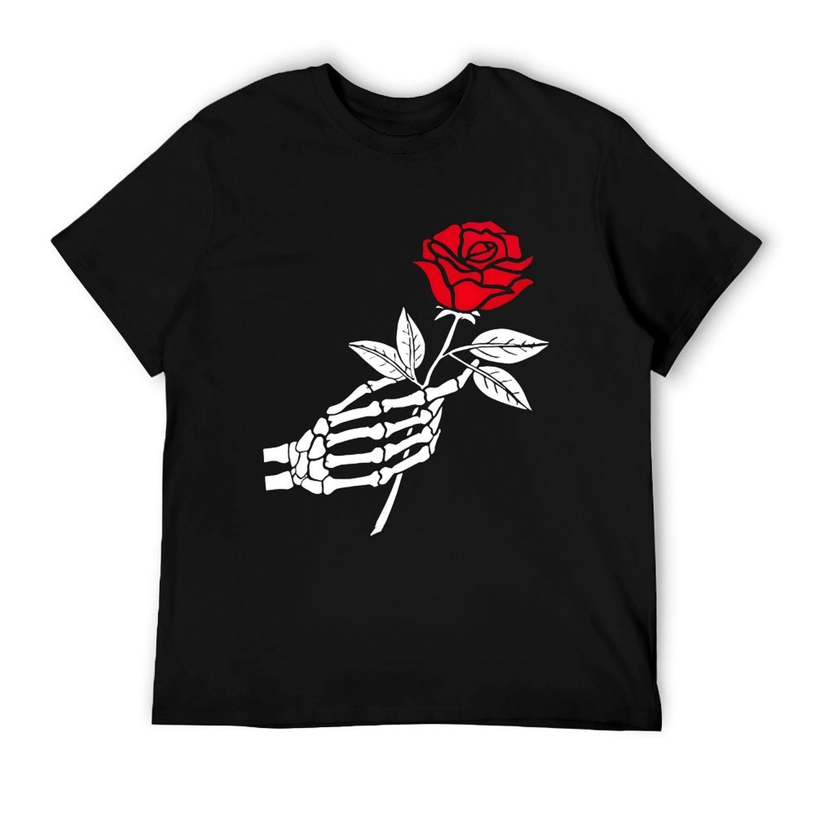 Hand With Rose Print T-shirt