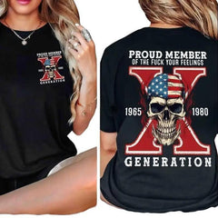 Generation X New Version Two Side Graphic T-Shirt