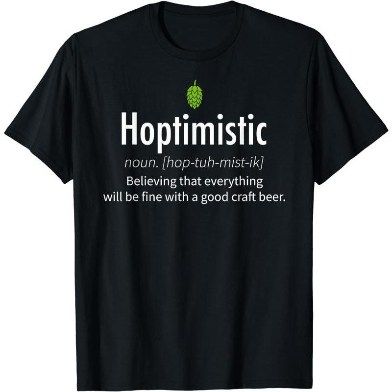 Hoptimistic Beer Drinker Definition T-Shirt