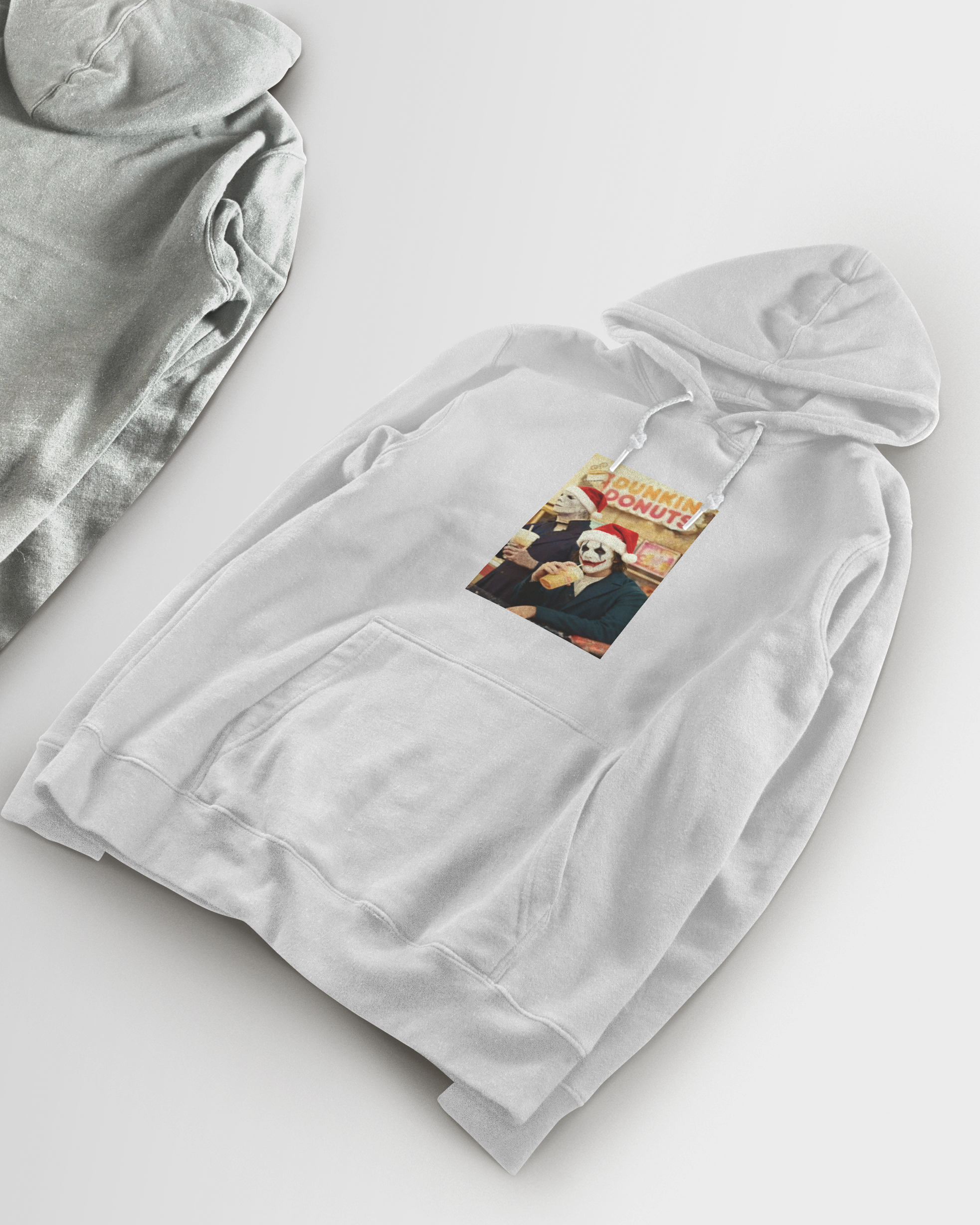 DIYANYONE Christmas Horror Hoodies: Jason & Joker Holiday Dunkin' Coffee Run