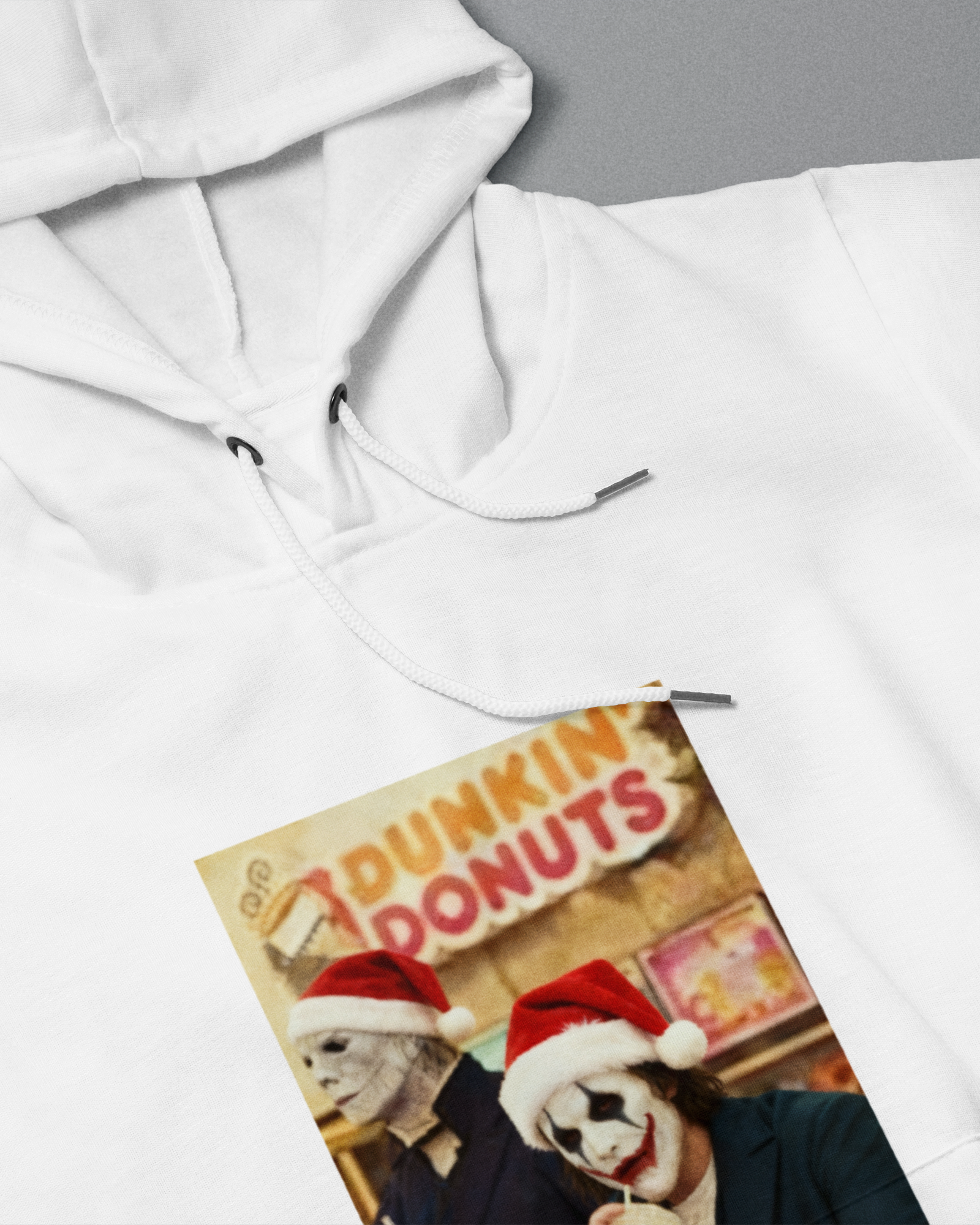 DIYANYONE Christmas Horror Hoodies: Jason & Joker Holiday Dunkin' Coffee Run