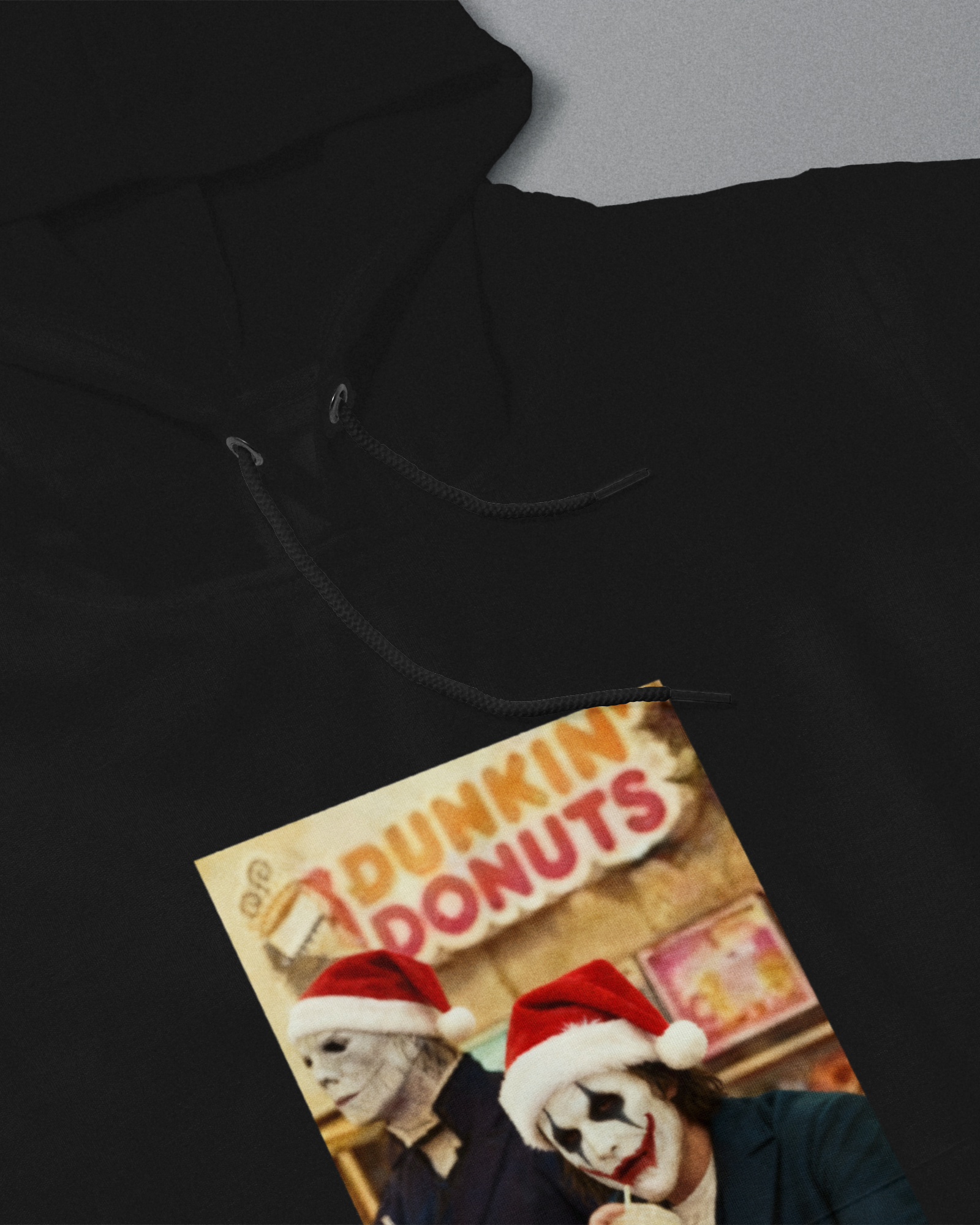 DIYANYONE Christmas Horror Hoodies: Jason & Joker Holiday Dunkin' Coffee Run