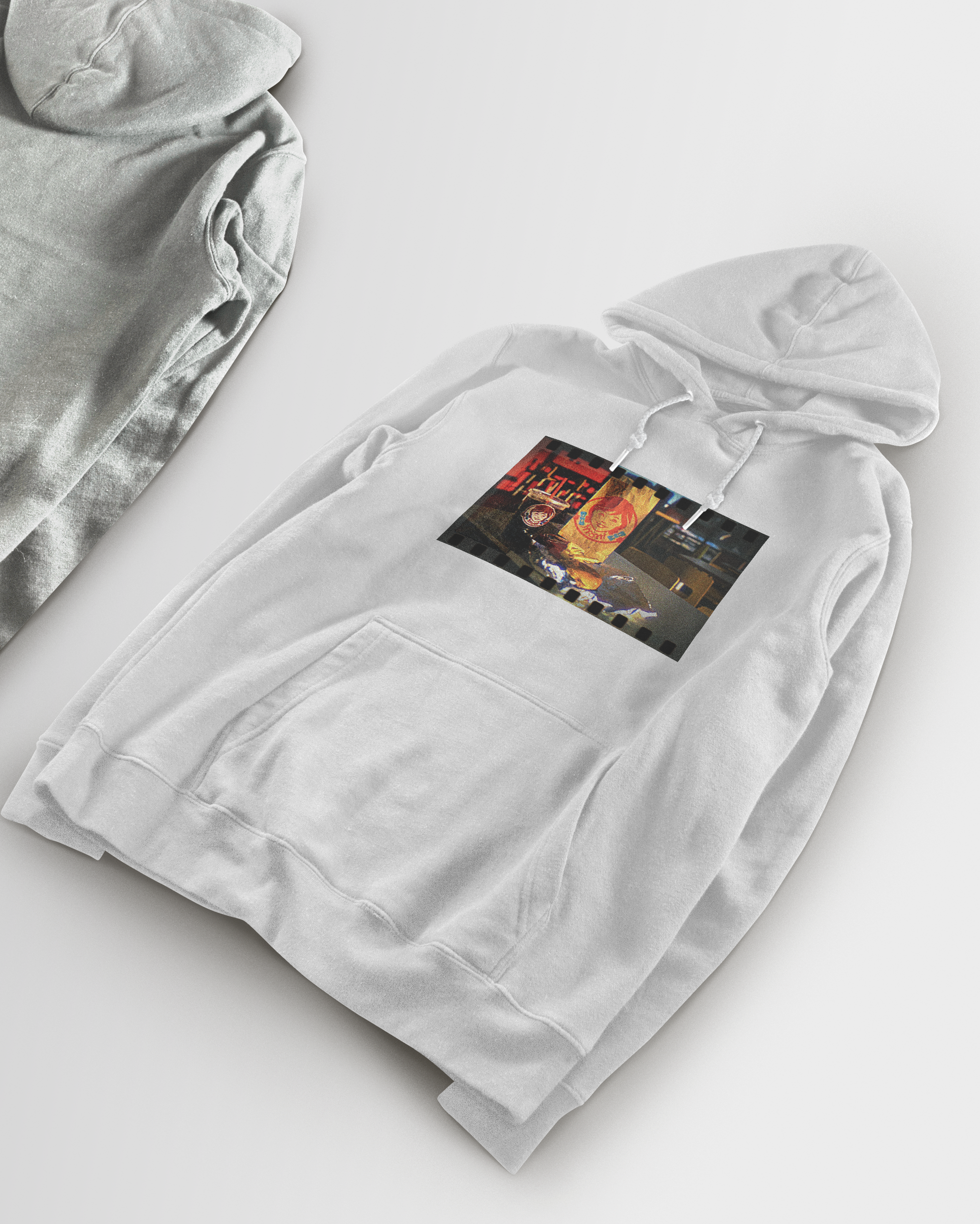 DIYANYONE Original Wendy's Retro Film Hoodie - Heavyweight Cotton Blend Pullover, Nostalgic Fast Food Aesthetic Hoodies