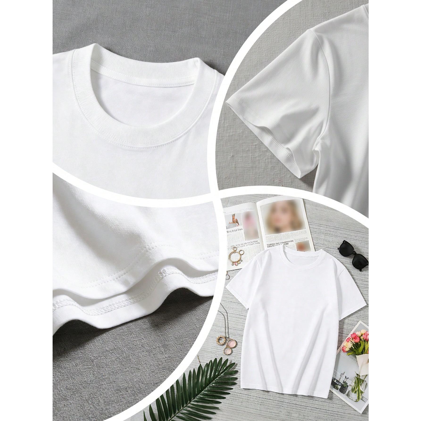 Women' God Says Bible Verse Print Black TShirt Crew Neck Casual Cotton Tee Medium Stretch Knit Fabric Regular Fit For emale Ladies