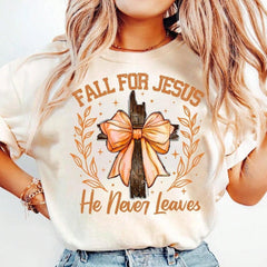 Fall For Jesue Never Leaves , Fall Christian Coquette , Fall Pumpkin , God Is So Good , Leopard Print, Faith ,