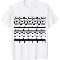 Stylish Patterned T-Shirt With Geometric Designs