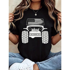 Print Shirt Cotton T-Shirt Soft, Breathable, Comfort-Fit Crew Neck Tee, Printed Quality