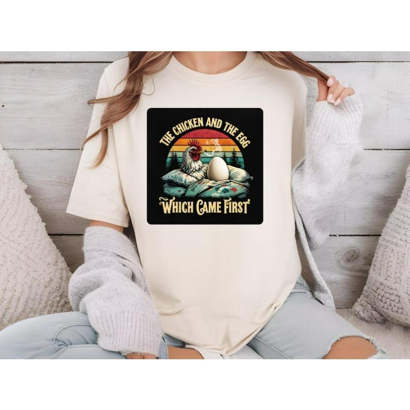 Which Came First the Chicken or the Egg Graphic T-Shirt