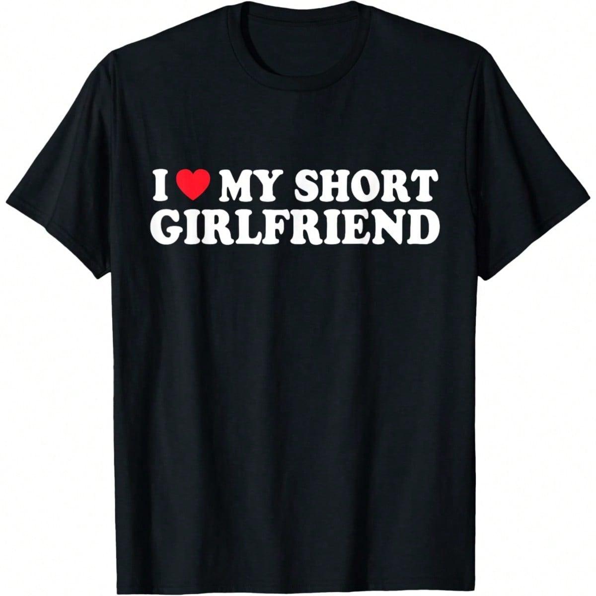 I Love My Short Gf Couple Valentines Day T-Shirt