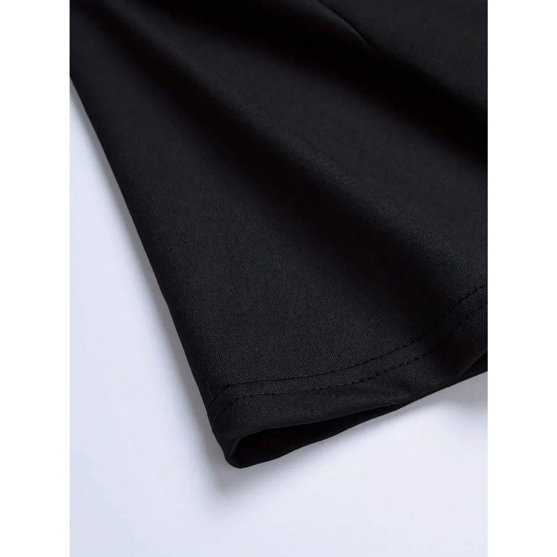 Letter Printed Casual Commuter T-Shirt