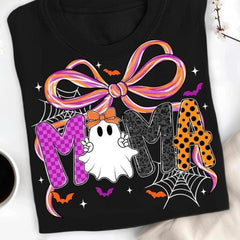 Mama Halloween Coquette shirt Preppy Halloween Mama Bow  Pumpkin Mama Gifts Cozy Fall Gift , Gift for Her