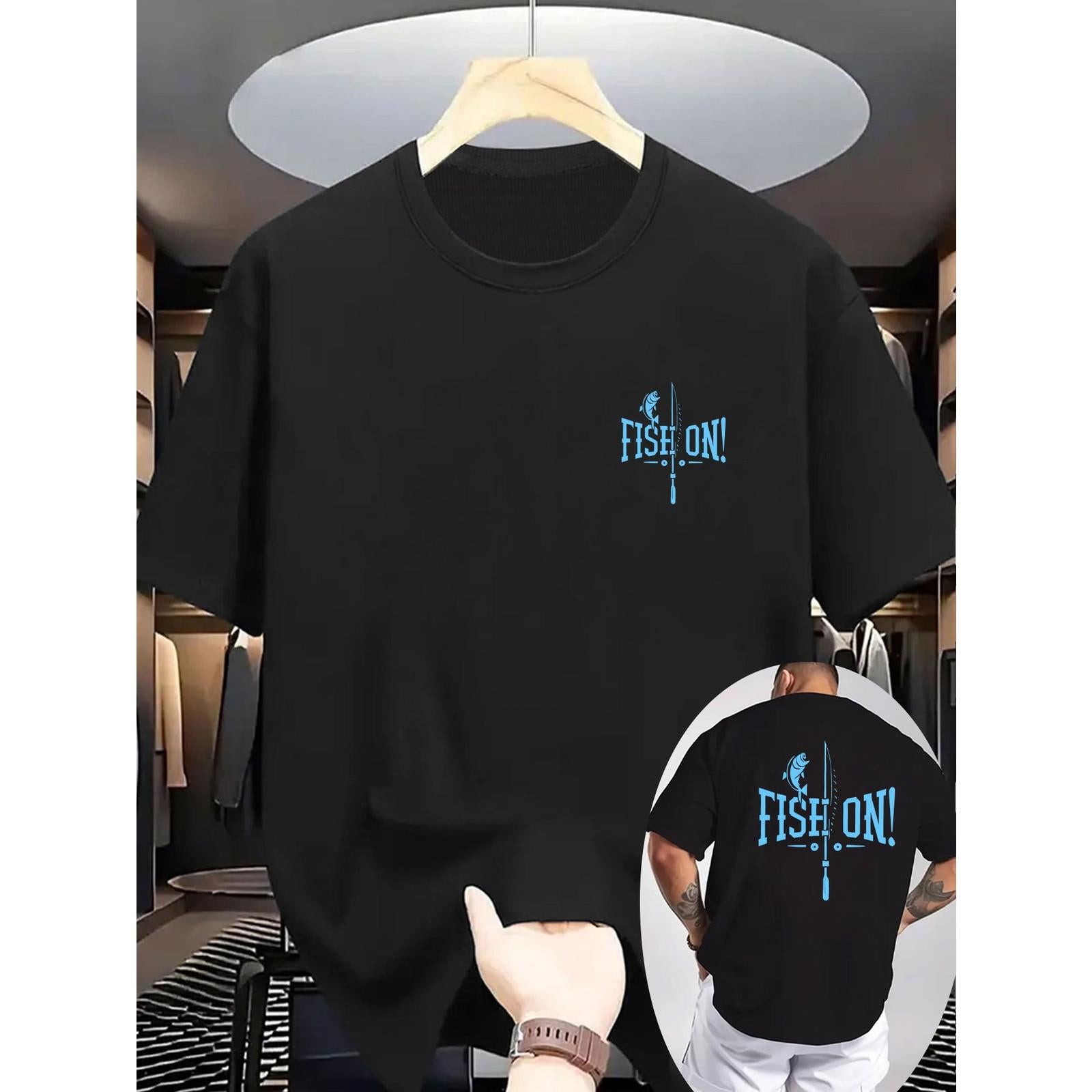 Fish On Fishing Sport Graphic Outdoor Catch Reel Angler Unisex Tee