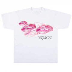 Its Just You T-Shirt  Y2K Vintage Graphic Crew Neck Short‑Sleeve Tee For Women Men