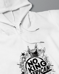 DIYANYONE Original Cotton Hoodie: NO KING AMERICAN Splatter Graphic