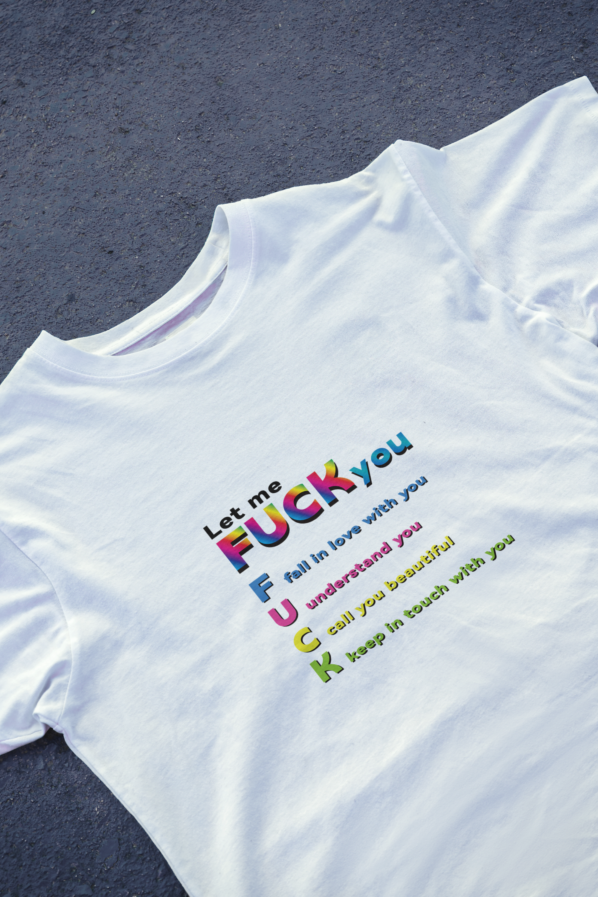 DIYANYONE F-WORD Happy T-shirt
