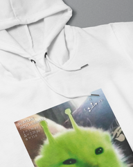 DIYANYONE Original Retro Futurism Hoodie: Green Alien Kitten Chart