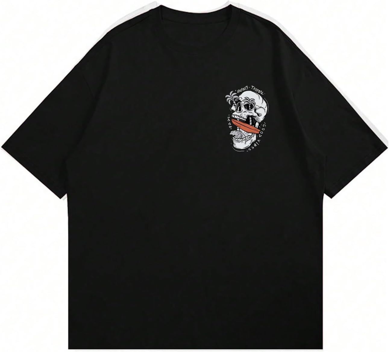 Graphic Tees Y2k Vintage Skull Print Short Sleeve Concert Tops Summer T Shirts
