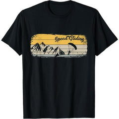 Vintage Speed Gliding in Mountains T-Shirt