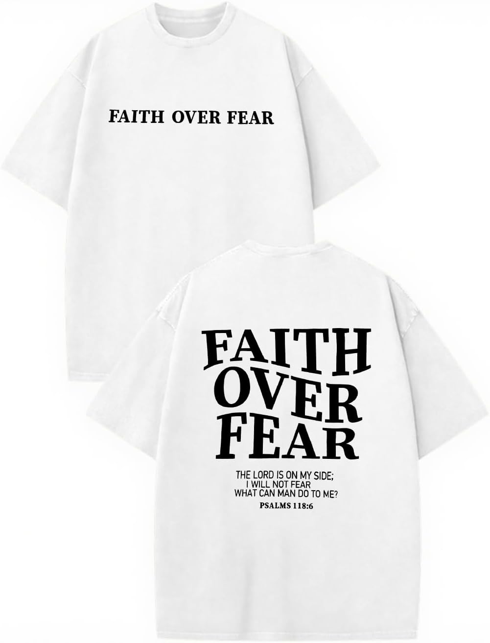 Faith Shirt Graphic Shirts Oversized Workout Gym