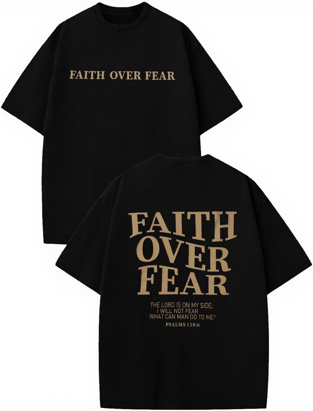 Faith Shirt Graphic Shirts Oversized Workout Gym