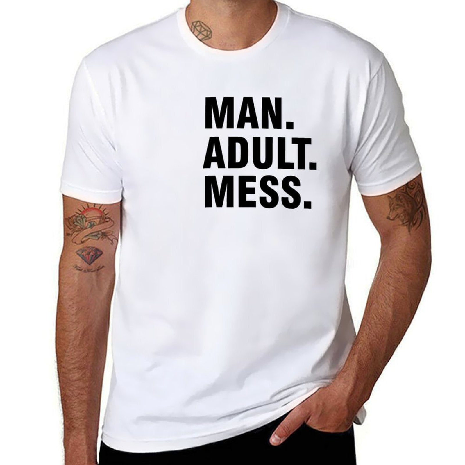 Graphic tee [Man.Adult.Mess] funny t-shirt Unisex