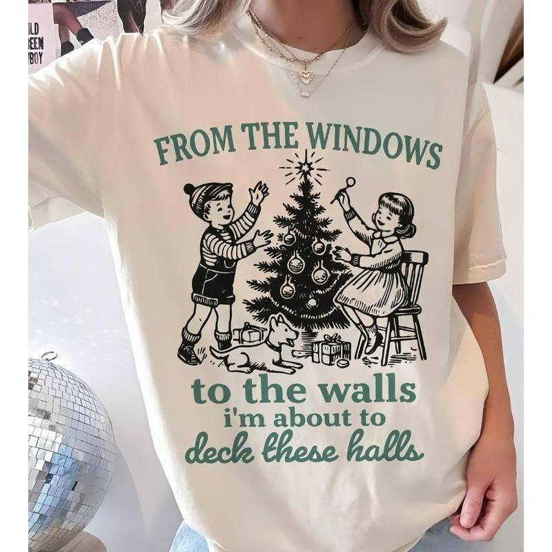 I'm About To Deck These Halls Vintage Funny Christmas Shirt