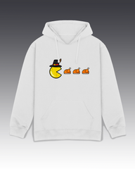 DIYANYONE Retro Gaming Thanksgiving Hoodie: Pac-Man Turkey Dinner Hunt