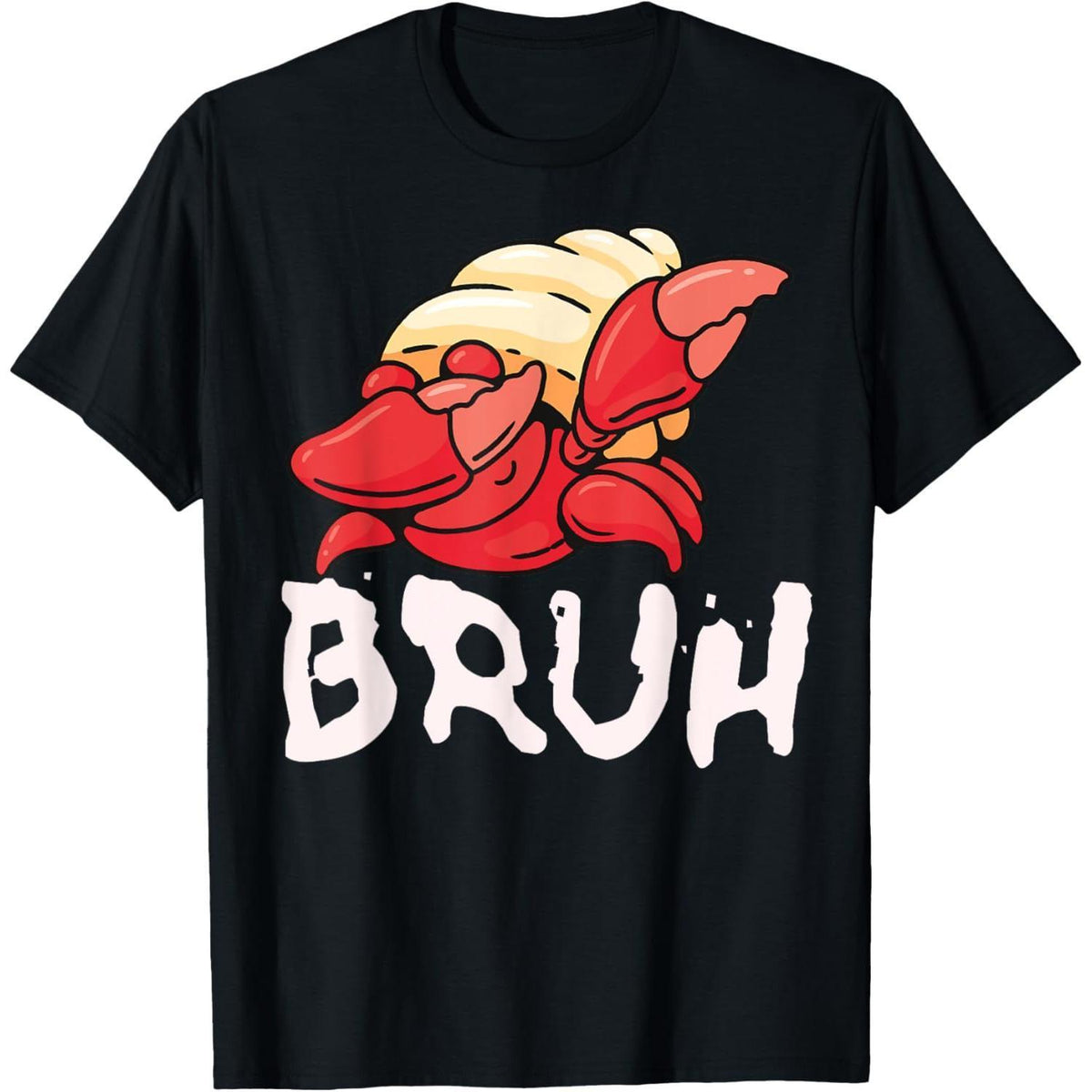 Funny Dabbing Hermit Crab Bruh Meme Ocean T-Shirt