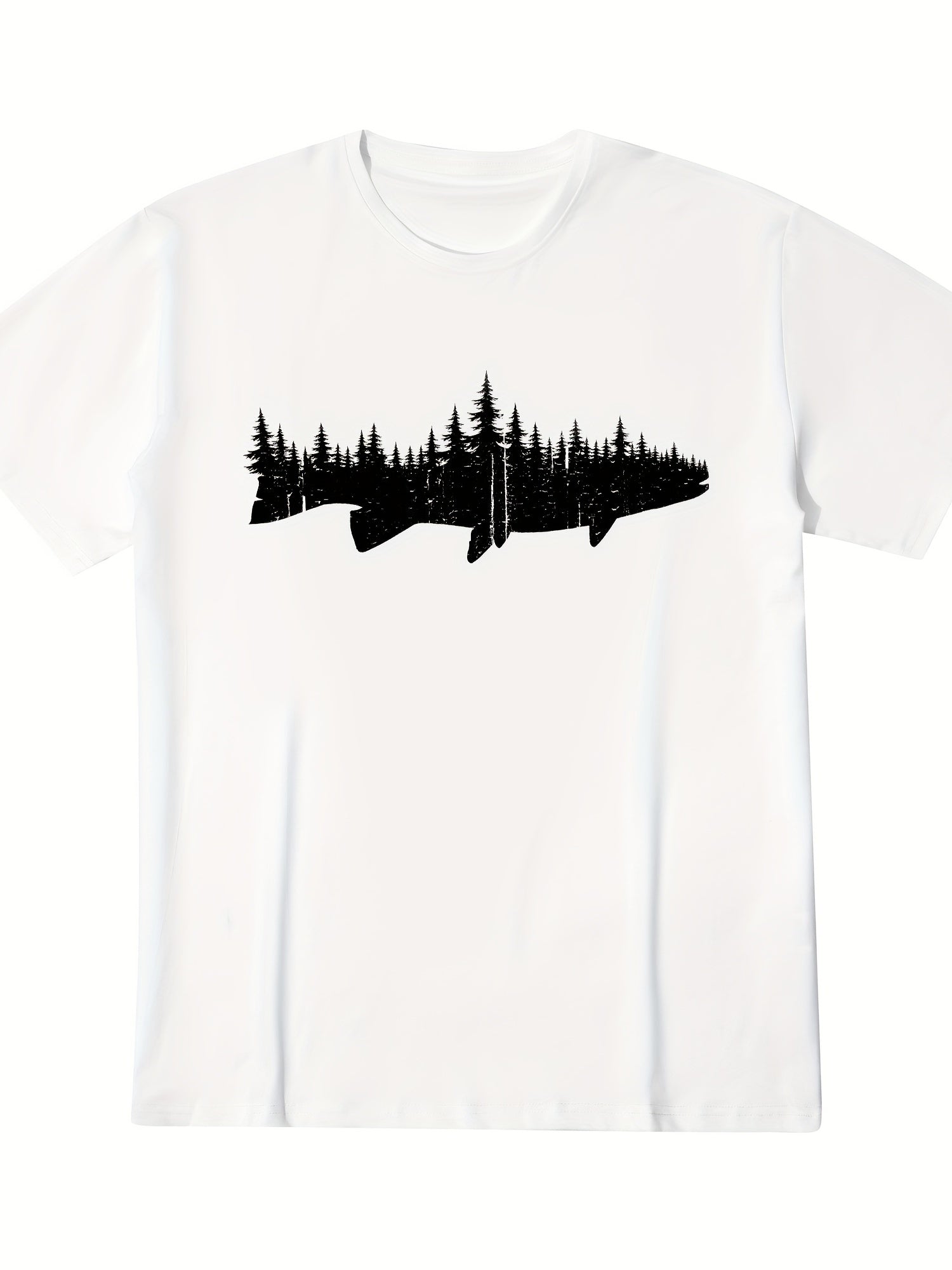 European and American Fashion Forest Tree Outdoor Men's T-Shirt