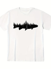 European and American Fashion Forest Tree Outdoor Men's T-Shirt