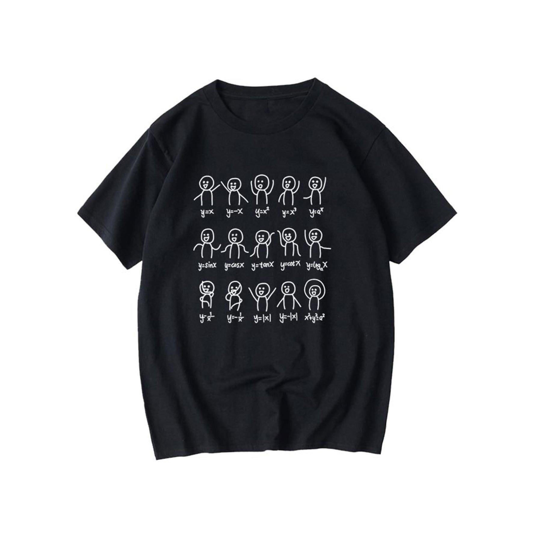 Funny Math Formula Graphic T-Shirt - Unisex Cotton Tee for Math Nerds Science Lovers