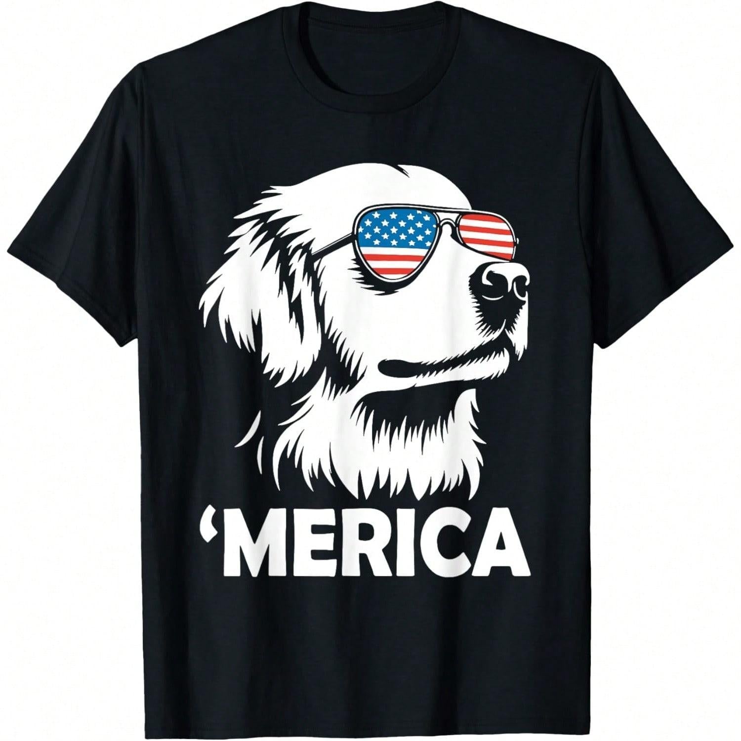 Holiday Golden Retriever 4th Of July T-Shirt