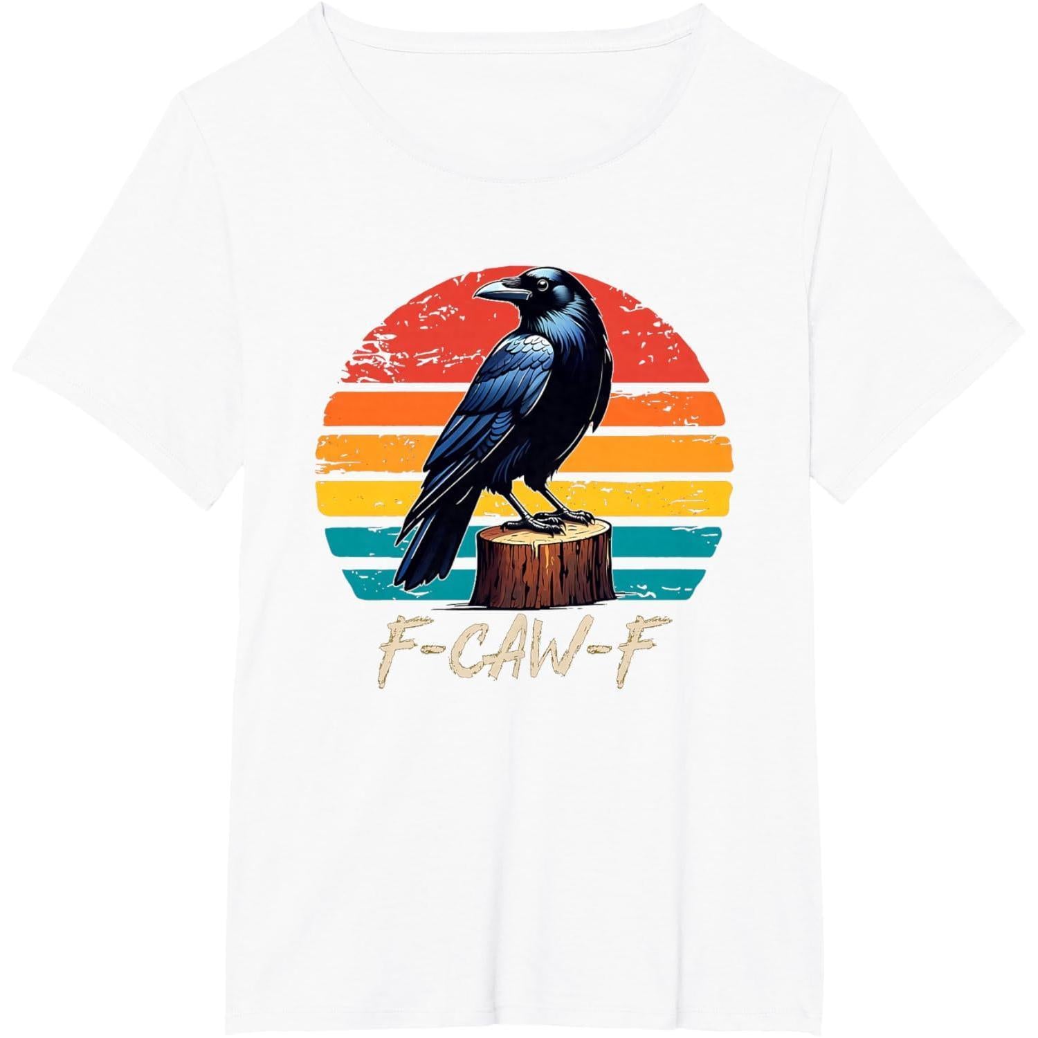 Vintage Halloween F Caw F Crow Graphic T-Shirt
