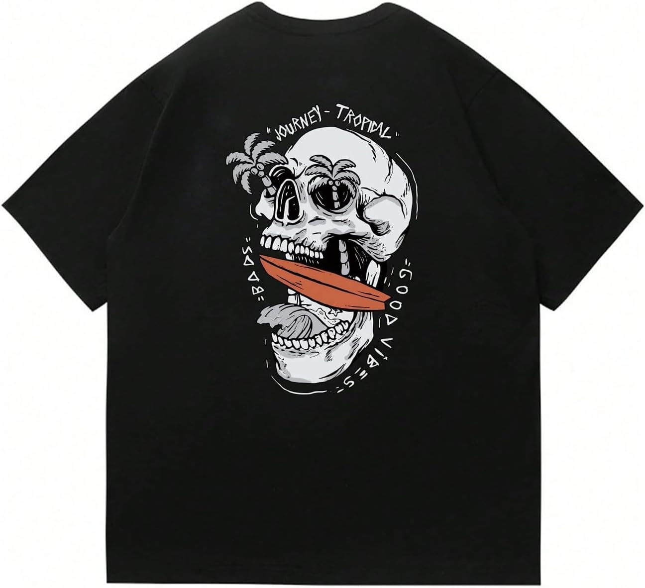 Graphic Tees Y2k Vintage Skull Print Short Sleeve Concert Tops Summer T Shirts