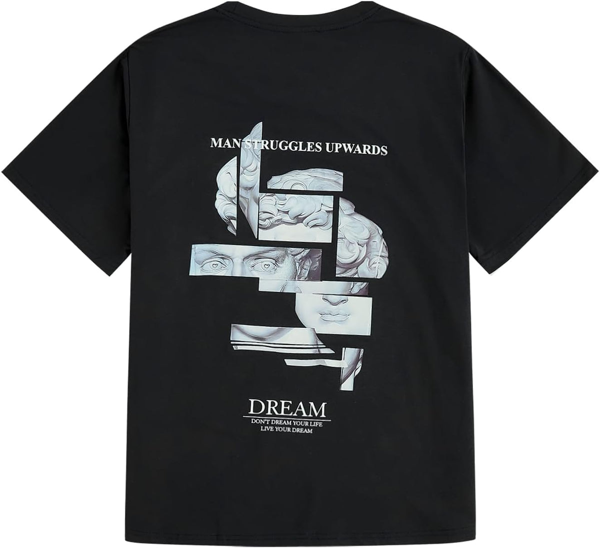 Men's Cool Graphic T Shirts Oversized Short  Crewneck Tee Top