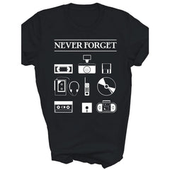 2026 Funny Graphic Never F-O ORGET 80S Vintage Unisex TShirt