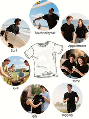 Men's Christian Cross Dove Olive Branch T-Shirt God Is My Strength Short Sleeve Crew Neck Casual Tee