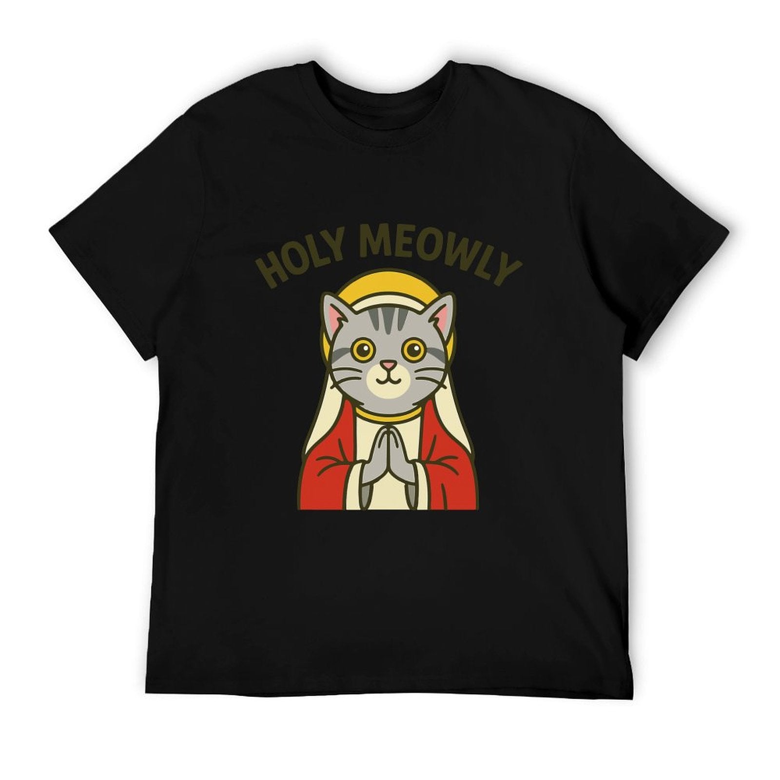 Graphic tee [holy meowly] funny t-shirt Unisex cat meme