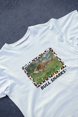 DIYANYONE Original Cursed Image Tee: 'Bull Sharks!' Meme