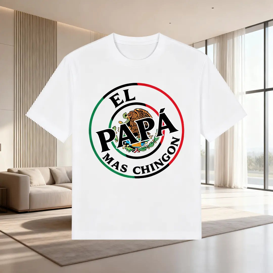 Father's Day El Papa Mas Chingon Funny Dad Premium T-shirt Funny men graphic T-shirt Gift For Dad And Grandpa