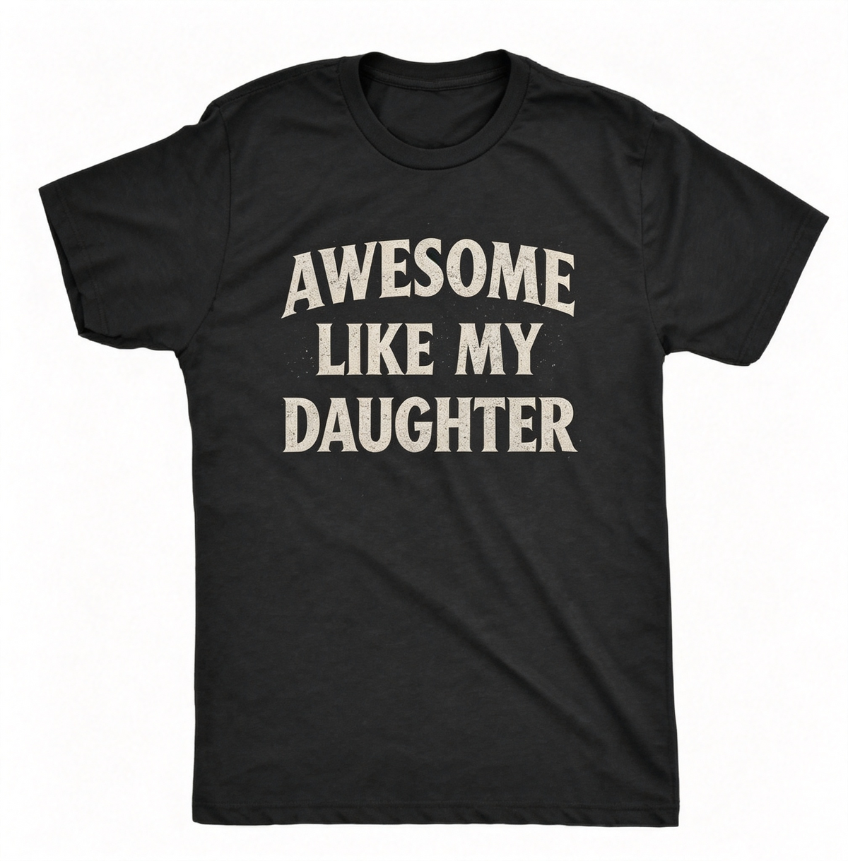 Men's Awesome Like My Daughter Graphic T‑Shirt, Funny Father's Day Dad Joke Crew Neck Short‑Sleeve Tee,Gift For Men